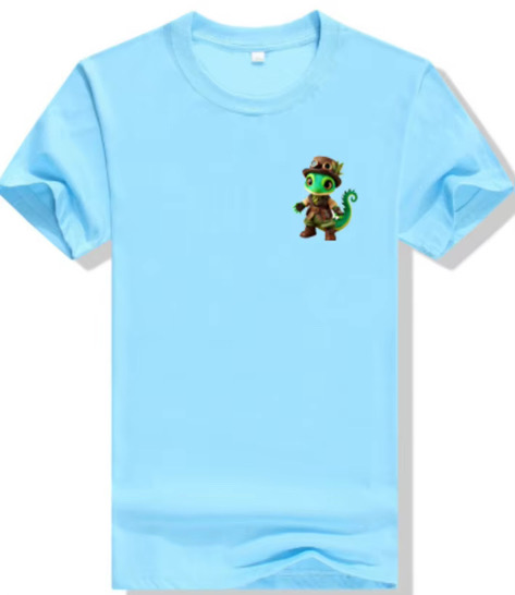 T-shirt bleu pour Zeppardo