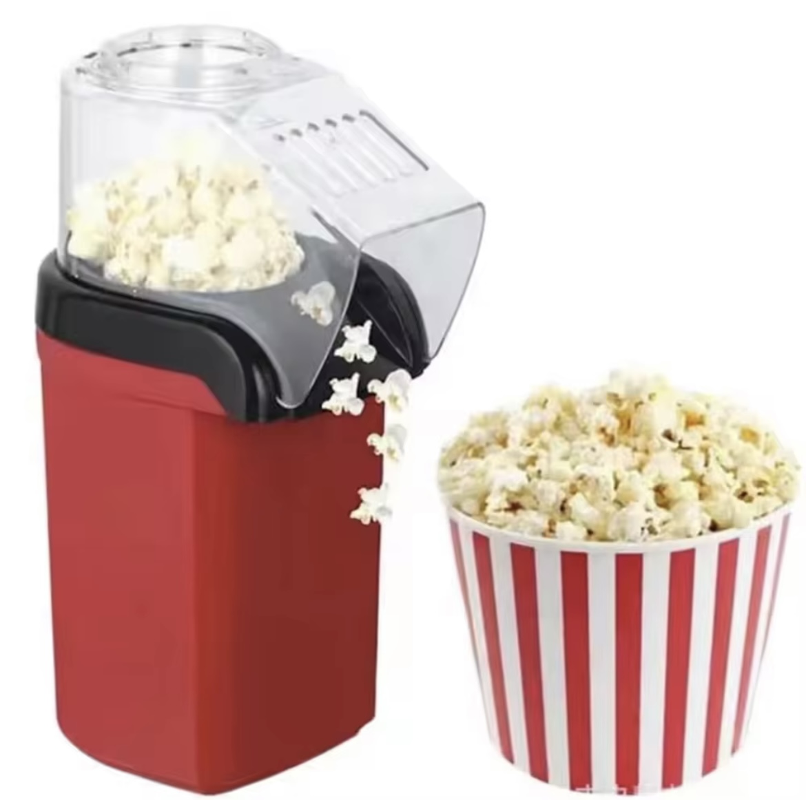 Machine à pop-corn avec verre doseur