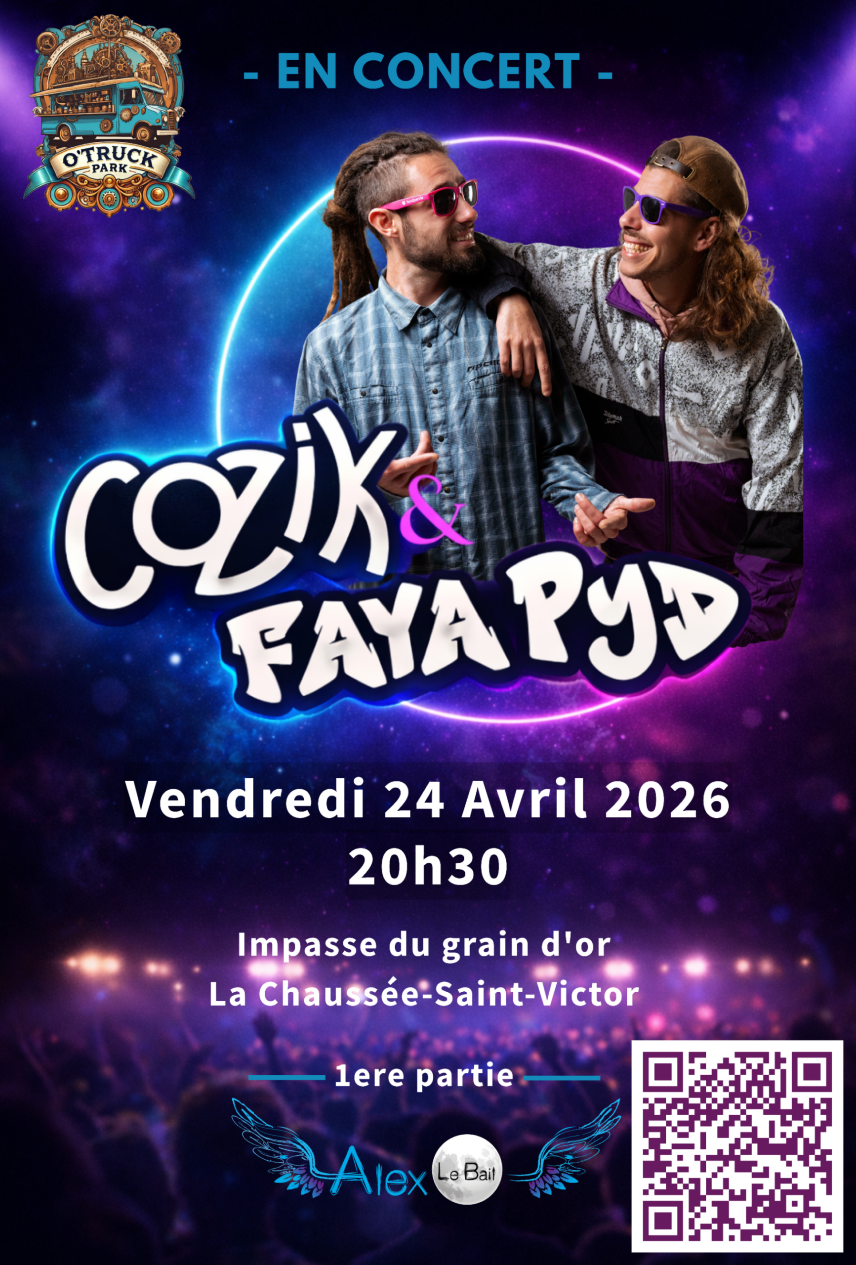 Concert COZIK & FAYA PYD 24 Avril 2026